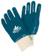 Predator Full Nitrile-Coated Work Gloves, Jersey Lining, Knit Wrist