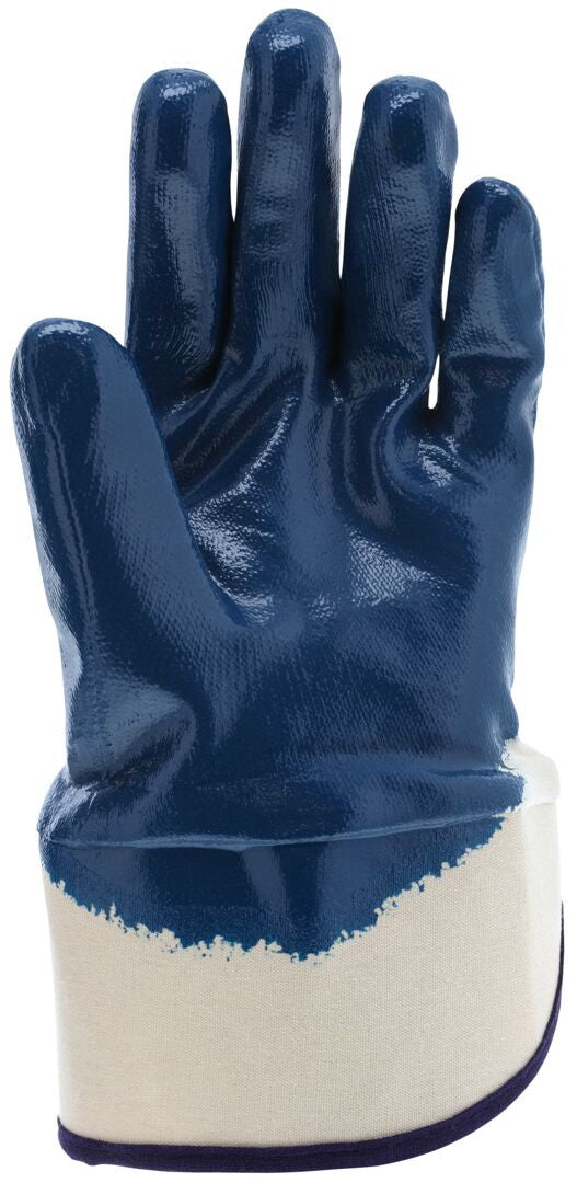 Predator Nitrile Palm Coated Work Gloves, Safety Cuff, Jersey Liner, ActiFresh