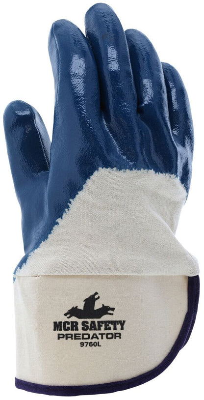 Predator Nitrile Palm Coated Work Gloves, Safety Cuff, Jersey Liner, ActiFresh