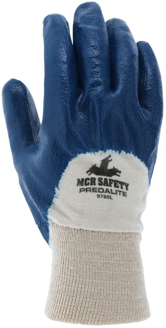 Predalite Nitrile-Coated Work Gloves, Knit Wrist, ActiFresh Lining