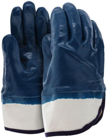 Nitrile Full-Coated Work Gloves, Safety Cuff, Jersey Lined, ActiFresh
