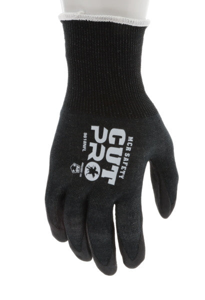 9818NF - MCR Safety CutPro® - 18 Gauge HyperMax® HPPE Shell - Cut, Abrasion, and Puncture Resistant - Nitrile Foam Coated Palm and Fingertips add Gripping Power for Wet or Dry Applications