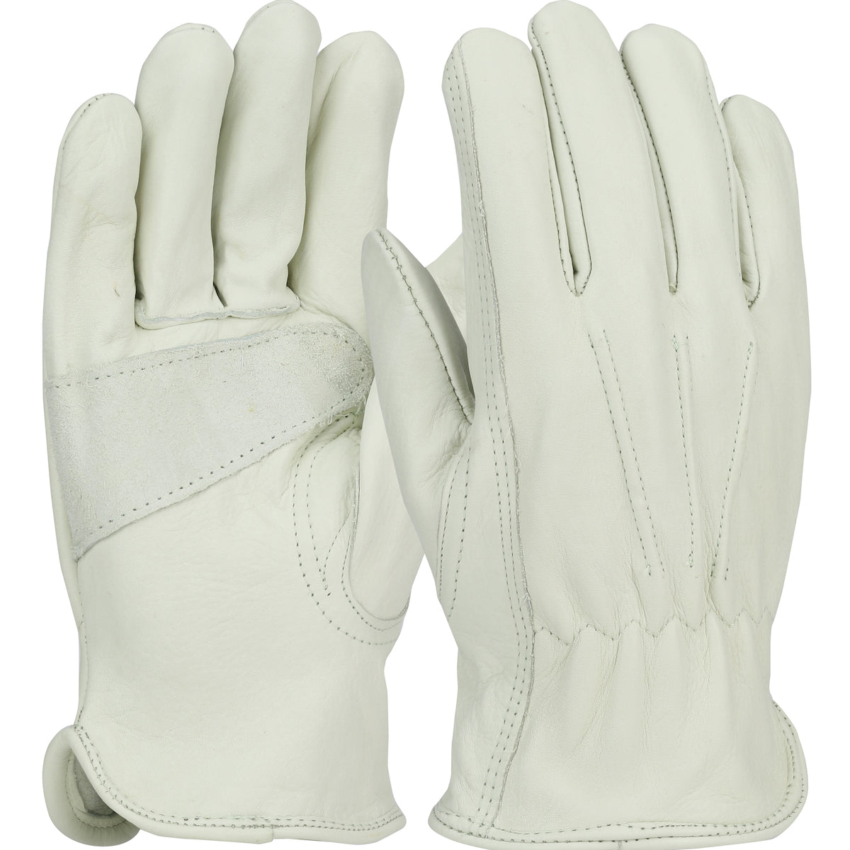 PIP®: Premium Grade Top Grain Cowhide Leather Drivers Glove with Reinforced Palm Patch - Keystone Thumb
