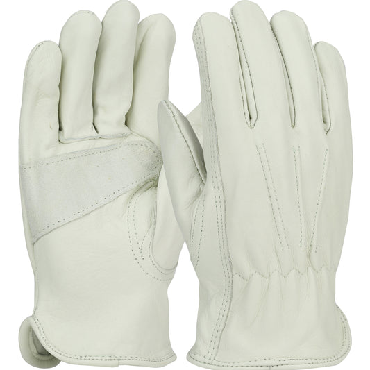 PIP®: Premium Grade Top Grain Cowhide Leather Drivers Glove with Reinforced Palm Patch - Keystone Thumb