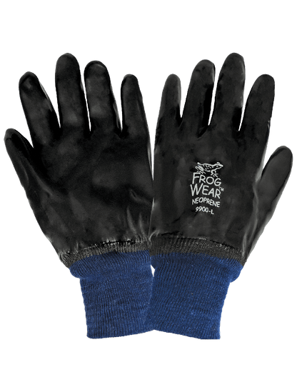 FrogWear® - 9900 - Chemical Handling Gloves - neoprene coating - black
