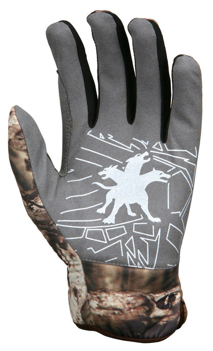 Mossy Oak Camouflage Mechanics Gloves, Synthetic Leather Palm, Slip-On Cuff