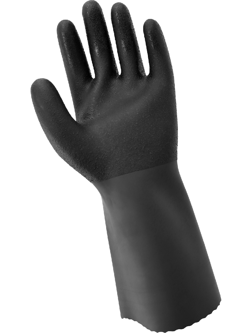 FrogWear® - 9913R - Chemical Handling Gloves - neoprene coating - black