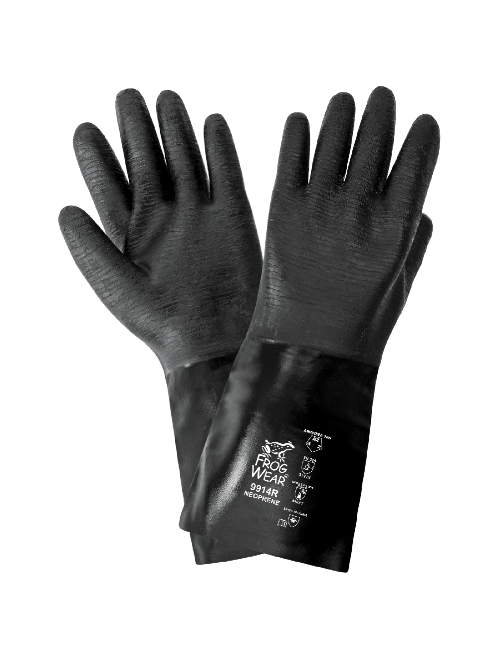 FrogWear® - 9914R - Chemical Handling Gloves - cut level A2 - black