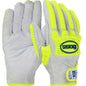 Boss®: Top Grain Goatskin Leather Drivers Glove with Kevlar® Blend Lining and Hi-Vis Impact Protection