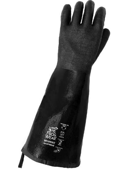 FrogWear® Premium Neoprene Rough Etched 18-Inch Insulated Heat Resistant Food/Chemical Handling Gloves - 9918RINT