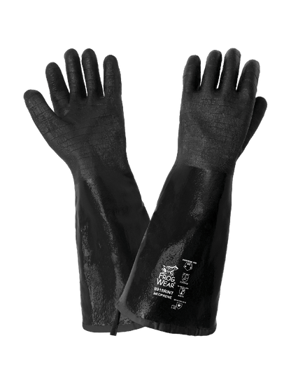FrogWear® Premium Neoprene Rough Etched 18-Inch Insulated Heat Resistant Food/Chemical Handling Gloves - 9918RINT