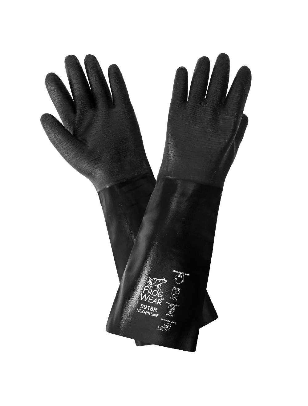 FrogWear® - 9918R - Chemical Handling Gloves - cut level A2 - black