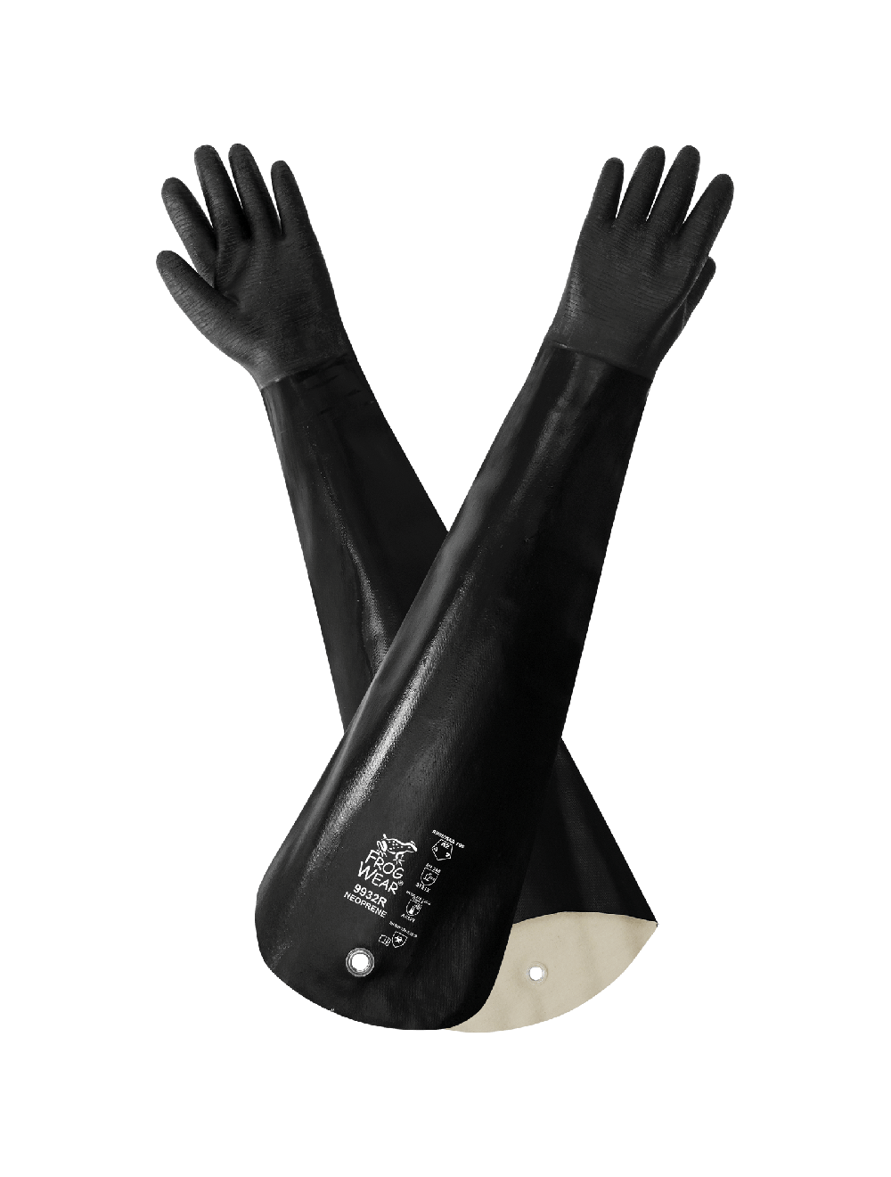 FrogWear® - 9932R - Chemical Handling Gloves - cut level A2 - black