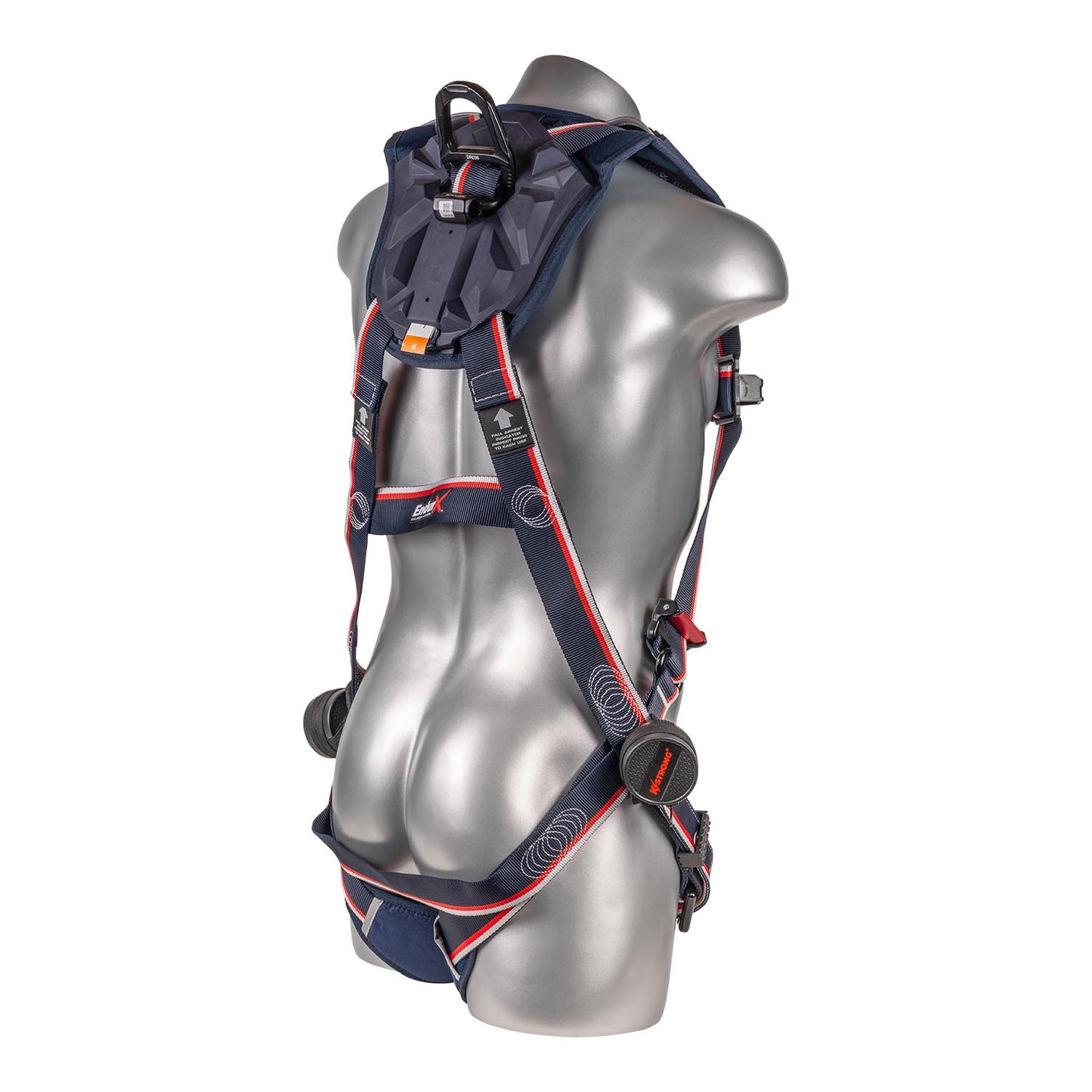 KStrong® EndurX™ 5-Point Full Body Harness, Abrasion Resistant Shoulder Pad, Deluxe Leg Pads, Enhanced Dorsal D-ring Plus™, Quick Slide Adjusters, Trauma Relief Straps, QC Chest, TB Legs (SS), All Aluminum Hardware (ANSI)