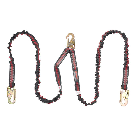 KStrong® 6 ft. Twin leg 100% tie-off Internal design shock absorbing lanyard with snap hooks (ANSI)