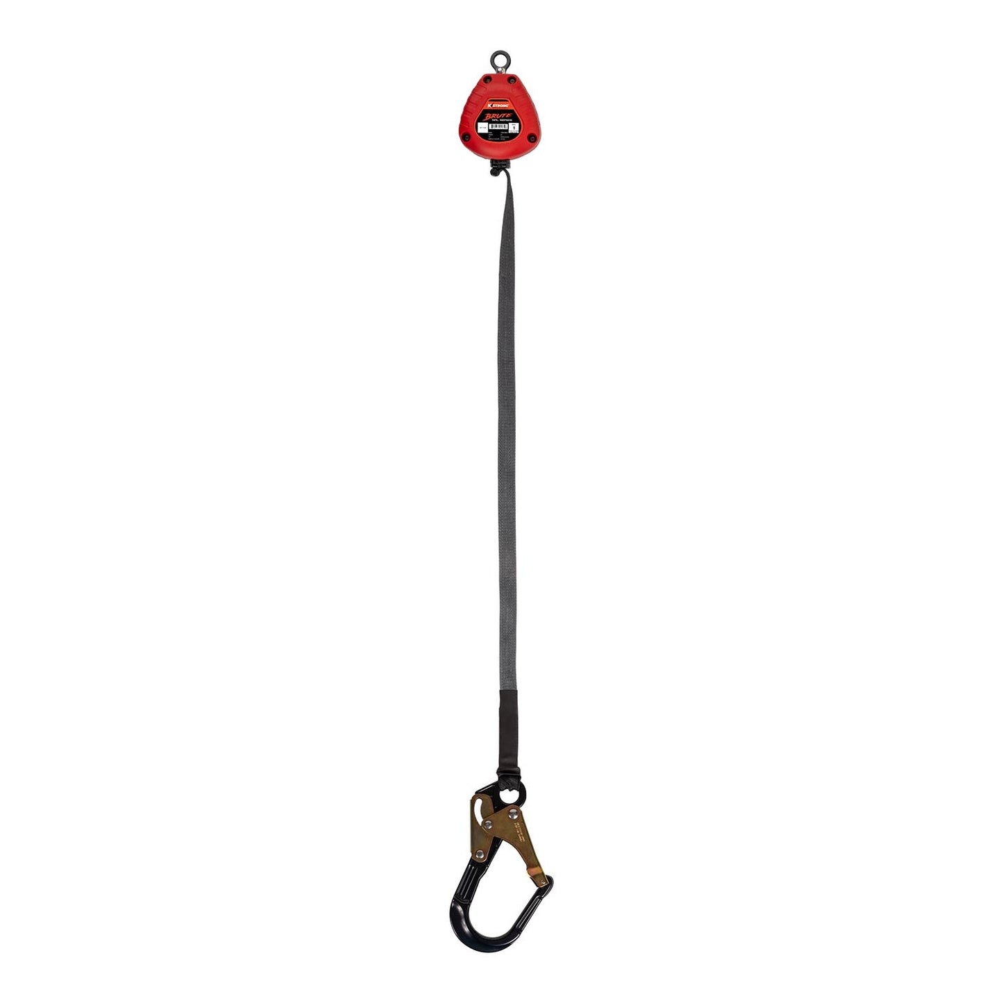 KStrong® BRUTE™ 9 ft. SRL with Hi-Abrasion Resistant Webbing, Aluminum Rebar Hook and Dorsal Connector (ANSI)