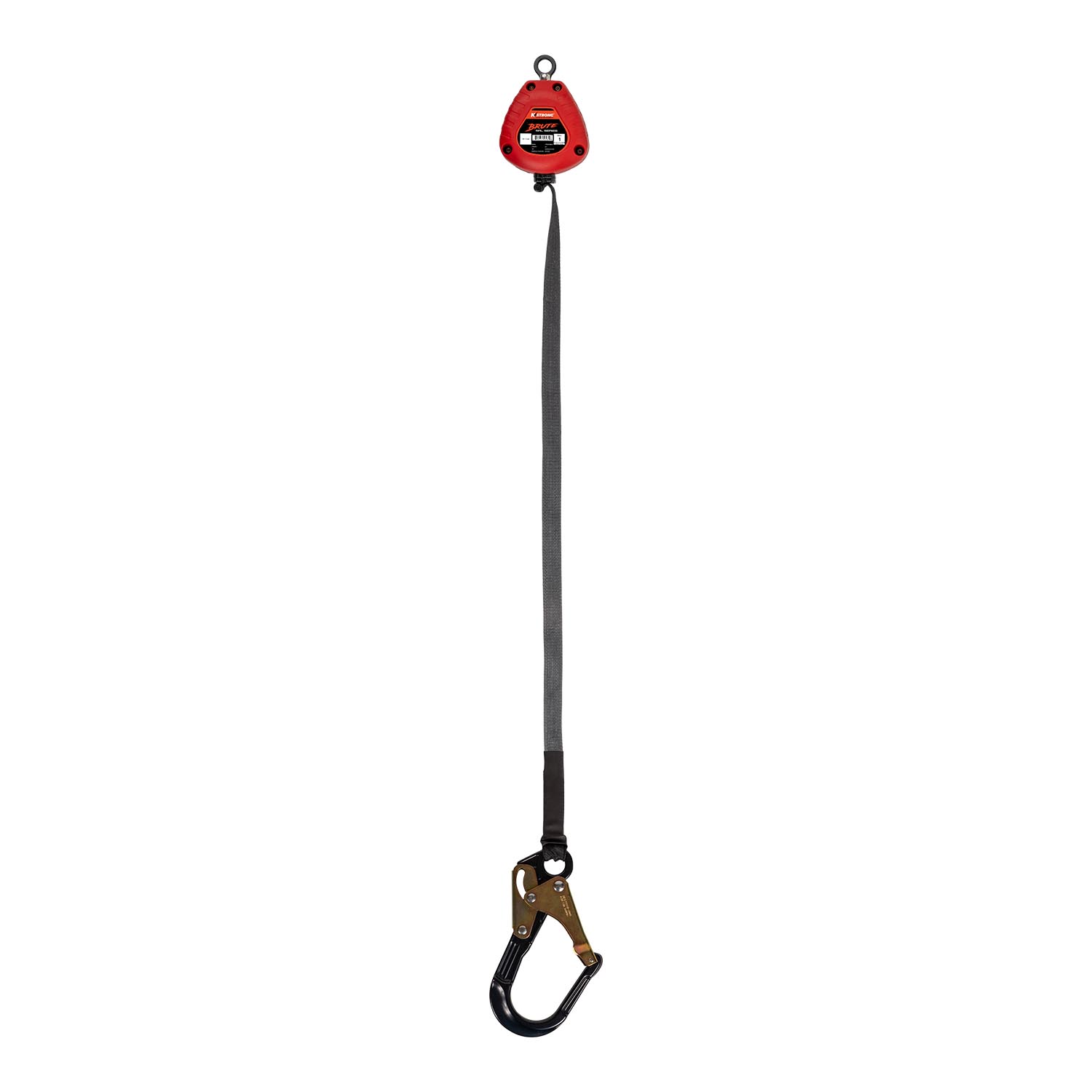 KStrong® BRUTE™ 9 ft. SRL with Hi-Abrasion Resistant Webbing, Aluminum Rebar Hook and Dorsal Connector (ANSI)