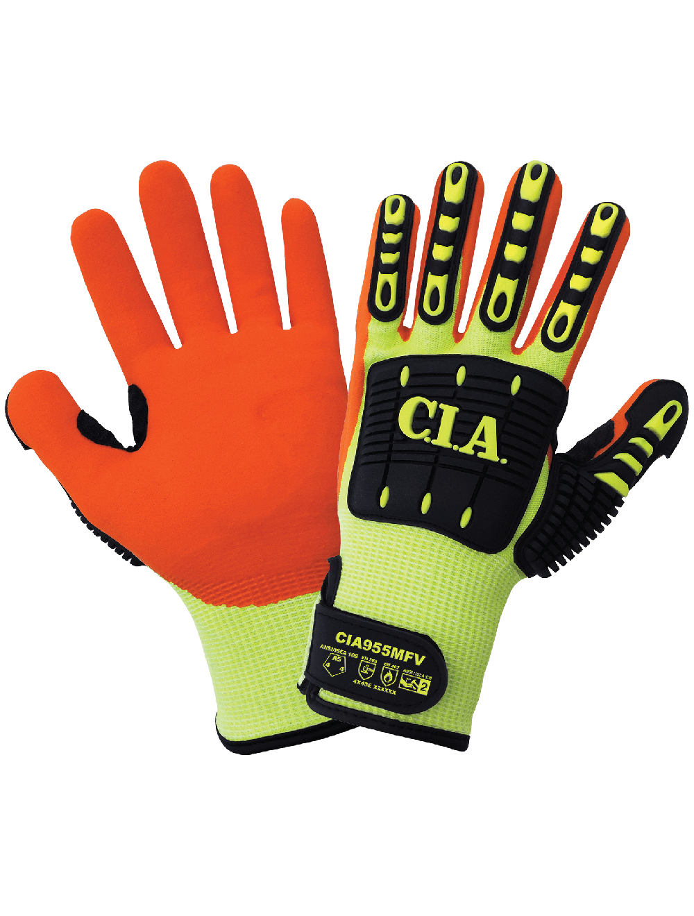 Vise Gripster® C.I.A. - CIA995MFV - Multi-Hazard Gloves - cut level A5 - green
