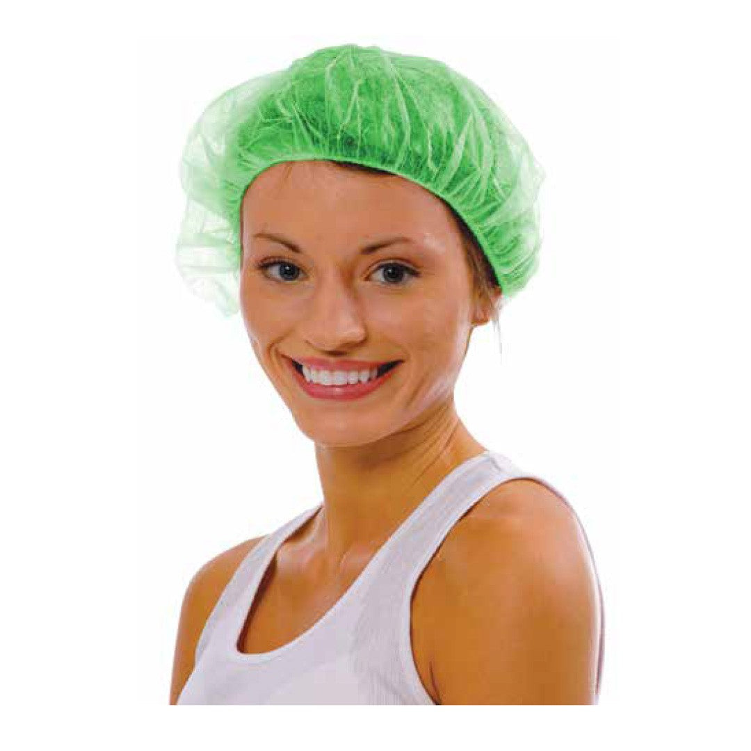 Cordova 19inch Green Bouffant Cap #BC19G