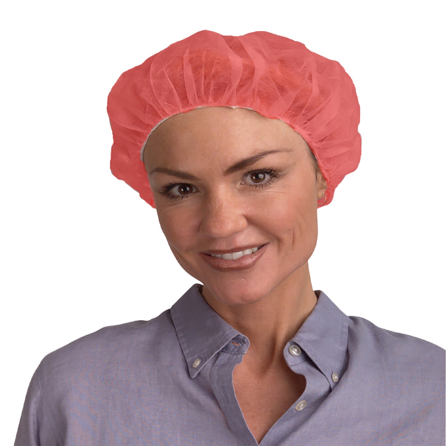 Cordova 19inch Red Bouffant Cap #BC19R