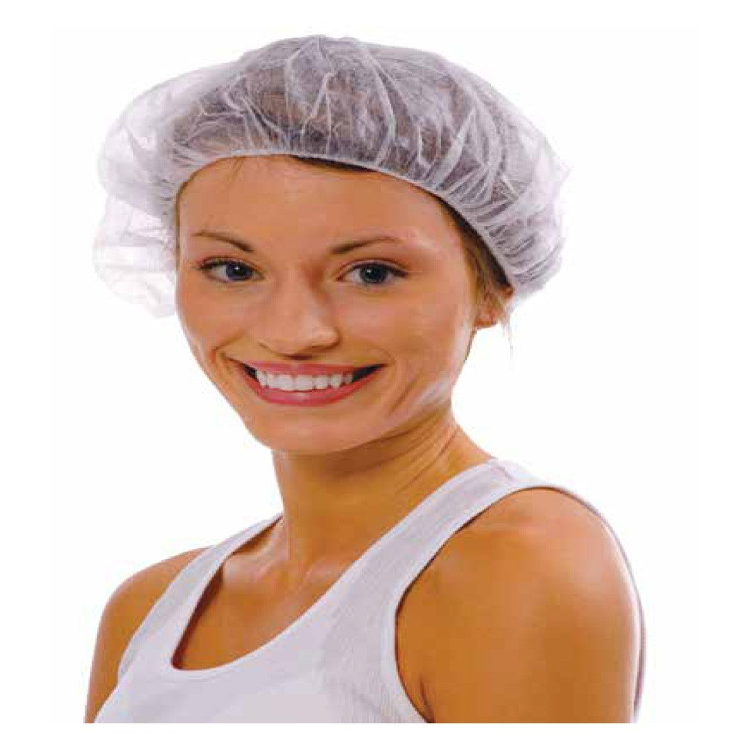 Cordova 24inch White Bouffant Cap #BC24W/10