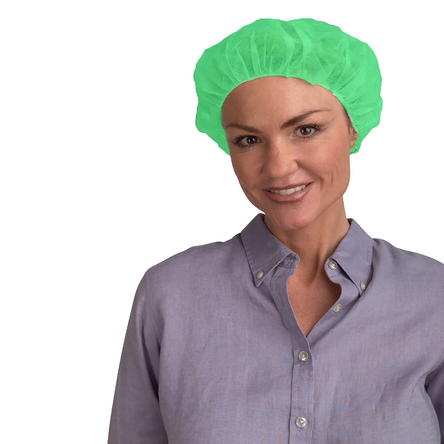 Cordova 28inch Green Bouffant Cap #BC28G