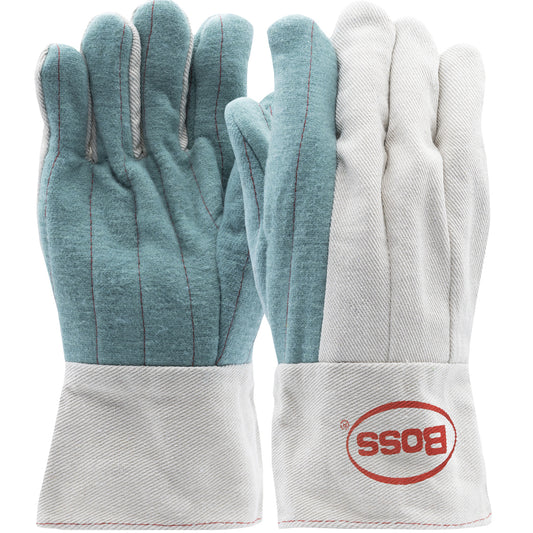 PIP BG42SWSJI-L – Regular Weight Hot Mill Glove with Band Top Cuff - 24 oz. - BOSS Logo