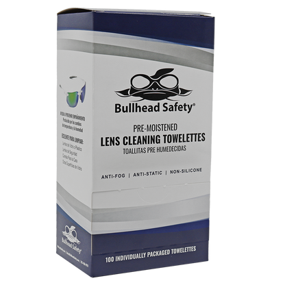 Bullhead Safety BHLC21 - closed 100-wipe box - white and blue