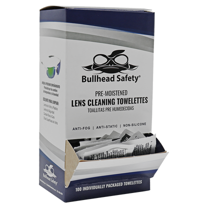 Bullhead Safety BHLC21 - open 100-wipe dispenser - white and blue
