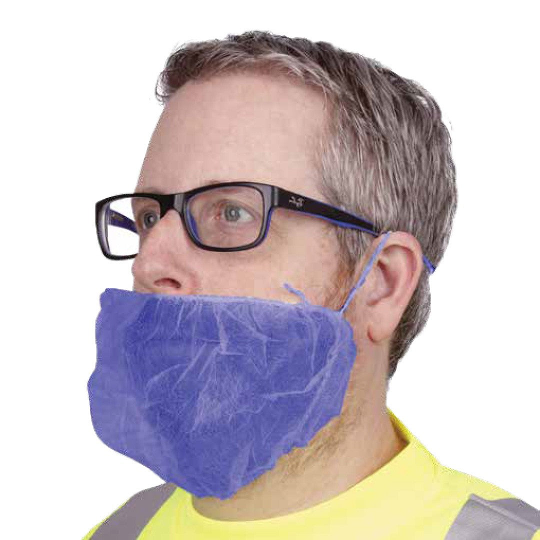 Cordova Blue Polypropylene Beard Cover #BR200