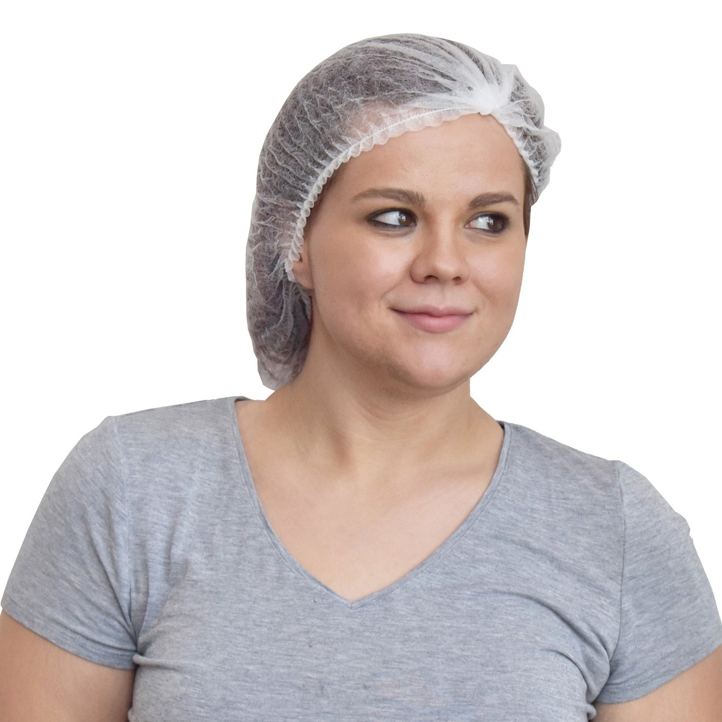 Cordova 21inch Pleated Blue Bouffant Cap, Latex #PBC21B/10 image 2