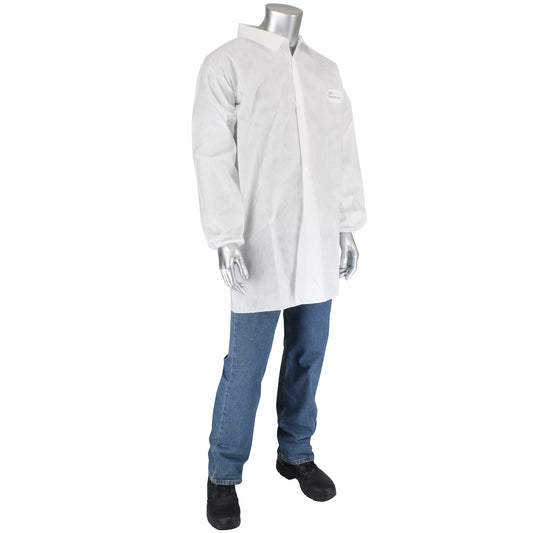 Posi-Wear® M3™ Lab Coat - No Pockets, 50 gsm