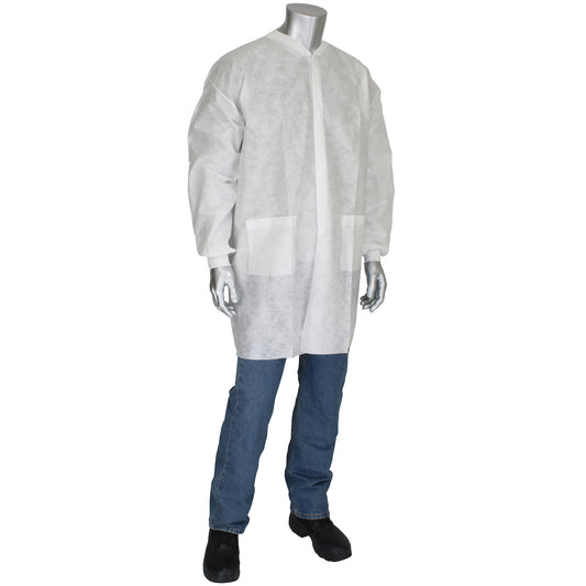 PIP® Standard Weight SBP Lab Coat - Two pockets 37 gsm