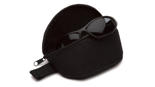 Pyramex Soft Zippered Eyewear Case Safety Eyewear Accessories Black model CA200B