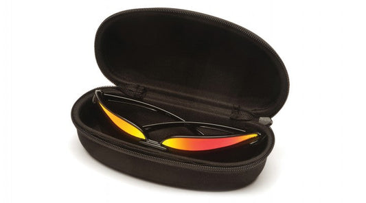 Pyramex Hard Zippered Eyewear Case Safety Eyewear Accessories Black model CA500B