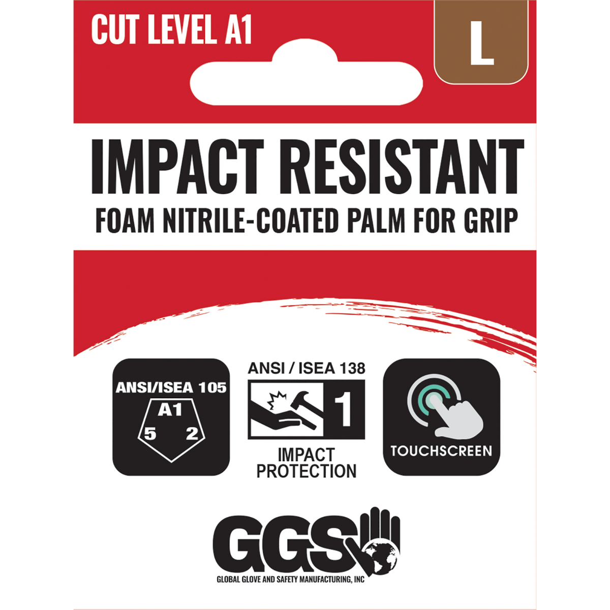 Global Glove General CIA540 Cut-Resistant Impact Gloves, Foam Nitrile - view 14