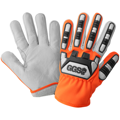 Global Glove High-Visibility CIA7600 Mechanics Gloves Cut Level A6 Impact 2 - view 11