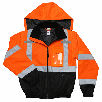 ZING Z-Force High-Visibility Class 3 Bomber Jacket with Quilted Liner - official Zing product image 5
