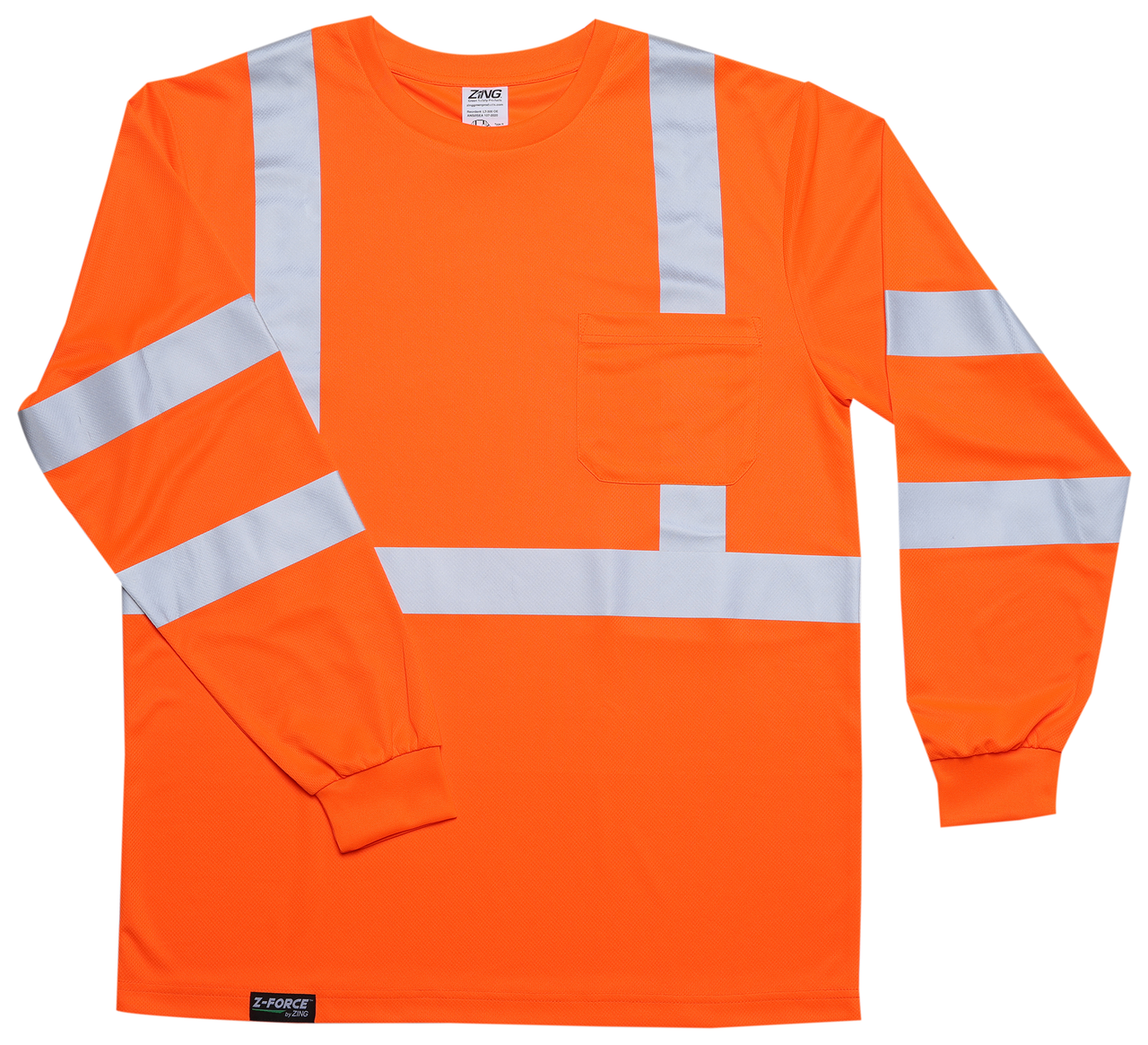 ZING Z-Force High-Visibility Women's Class 3 Long Sleeve Shirt - official Zing product image 3