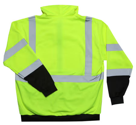 ZING Z-Force High-Visibility Class 3 Black Bottom Full-Zip Sweatshirt
