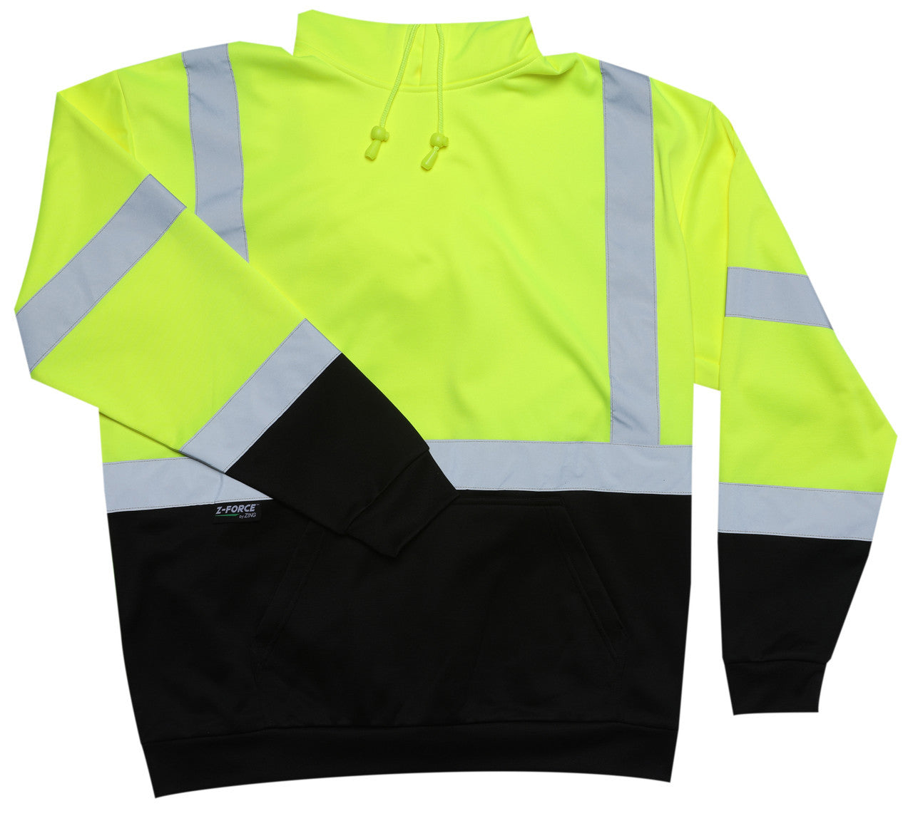ZING Z-Force High-Visibility Class 3 Black Bottom Pullover Sweatshirt - official Zing product image 1