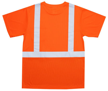 ZING Z-Force High-Visibility Class 2 Black Bottom Short Sleeve T-Shirt - official Zing product image 4