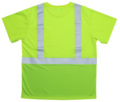 ZING Z-Force High-Visibility Class 2 Black Bottom Short Sleeve T-Shirt - official Zing product image 2