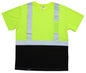 ZING Z-Force High-Visibility Class 2 Black Bottom Short Sleeve T-Shirt - official Zing product image 1