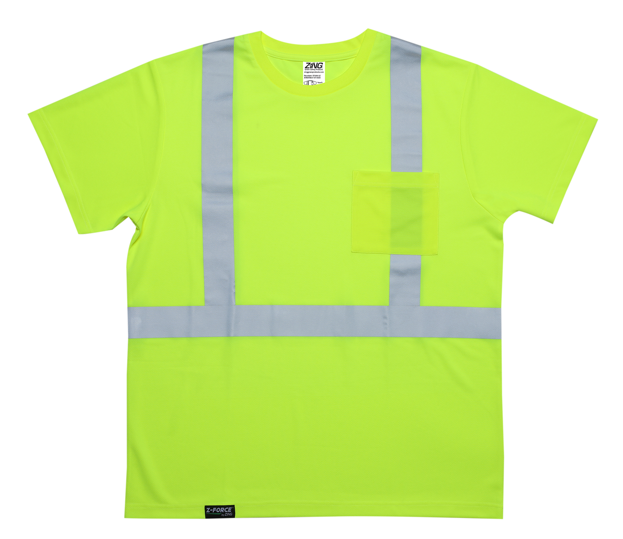 ZING Z-Force High-Visibility Class 2 Short Sleeve T-Shirt - official Zing product image 1