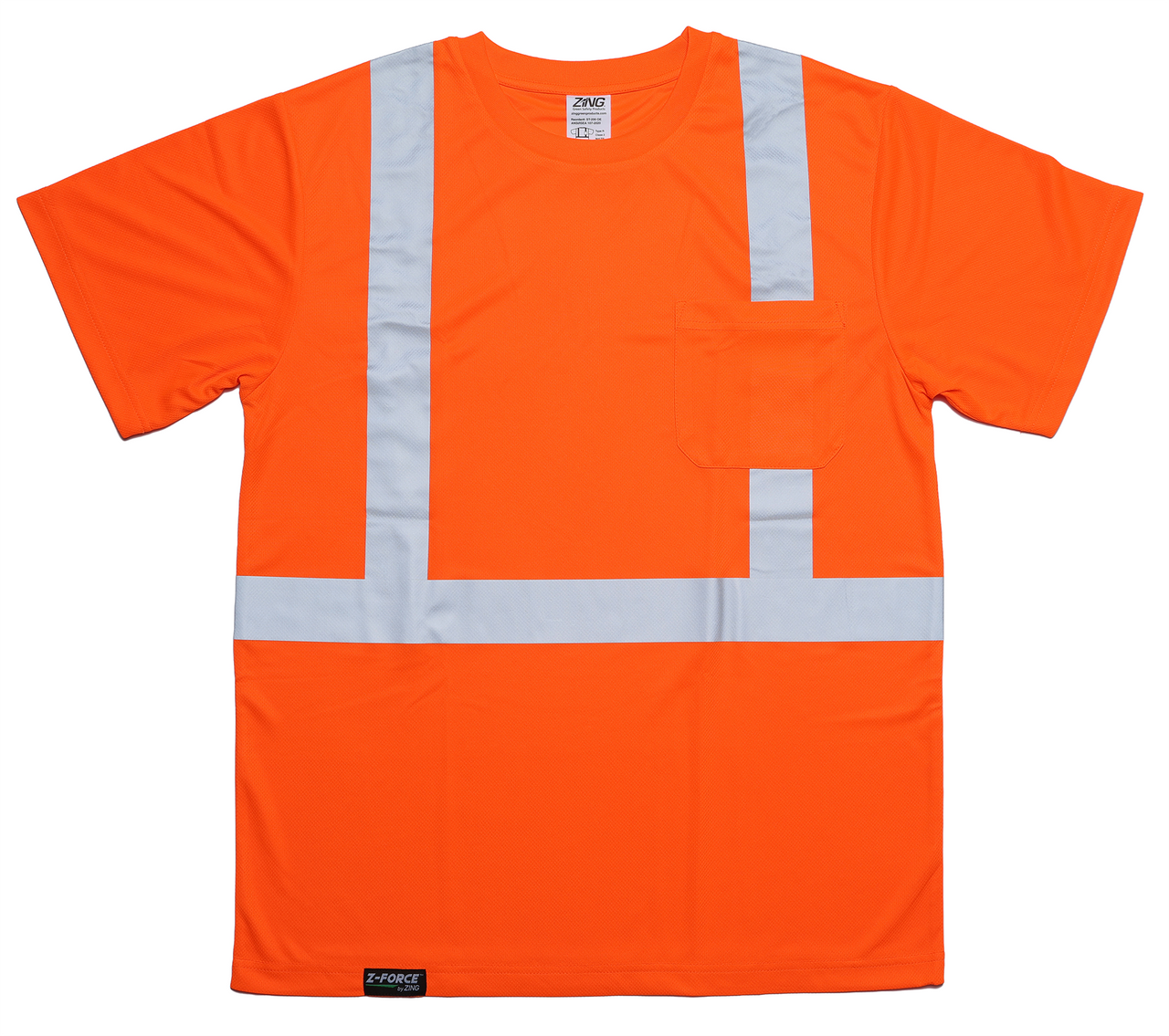 ZING Z-Force High-Visibility Class 2 Short Sleeve T-Shirt - official Zing product image 3