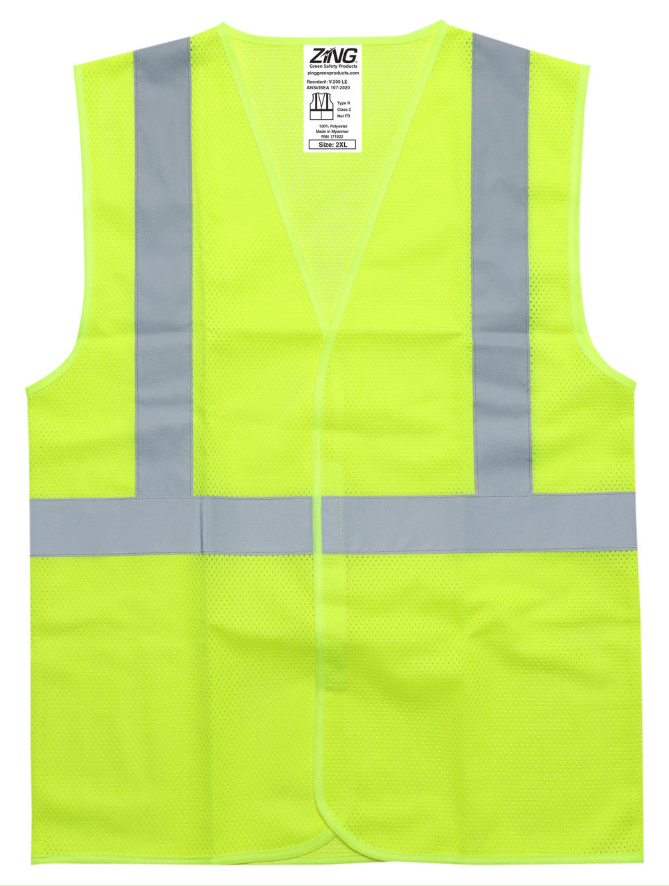 ZING Z-Force High-Visibility Women's Class 2 Mesh Safety Vest - official Zing product image 3