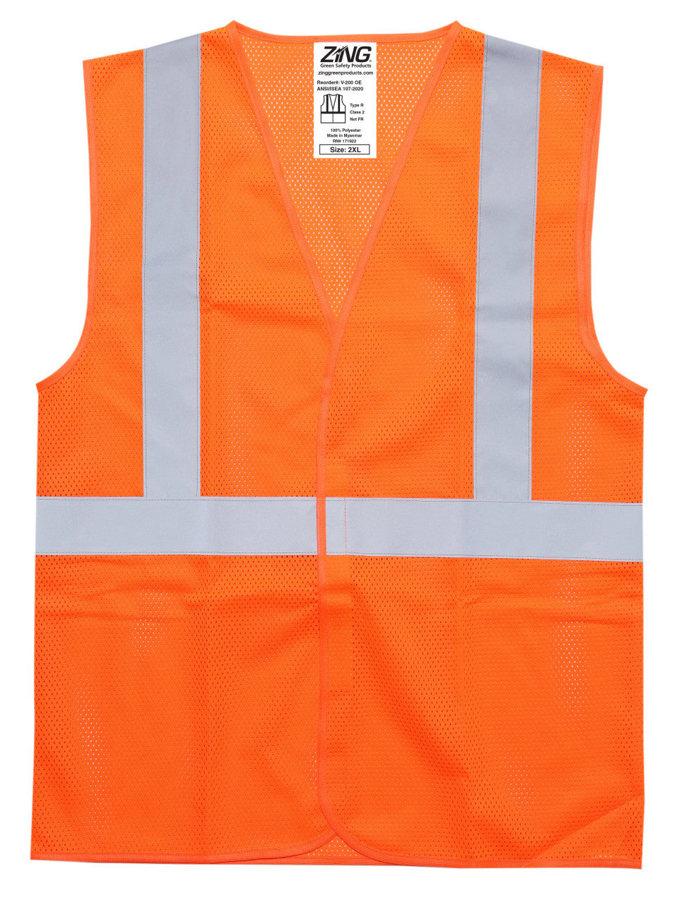 ZING Z-Force High-Visibility Women's Class 2 Mesh Safety Vest - official Zing product image 1