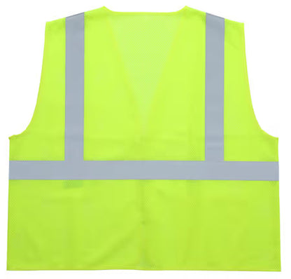 ZING Z-Force High-Visibility Class 2 Mesh Safety Vest with Pockets