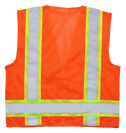 ZING Z-Force High-Visibility Class 2 Surveyors Two-Tone Safety Vest - official Zing product image 4